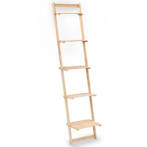 Bestseller Regał drabina z drewna cedrowego, 41,5 x 30 x 176 cm Lumarko! - Hurtownia wielobranżowa Lumarko